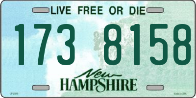 NH license plate 1738158