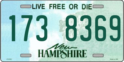 NH license plate 1738369