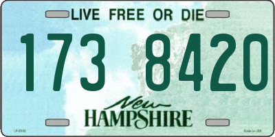 NH license plate 1738420