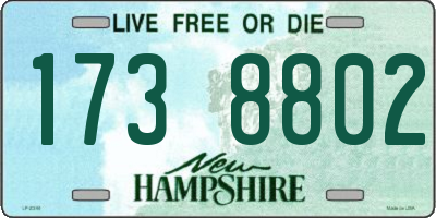 NH license plate 1738802