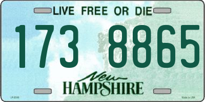 NH license plate 1738865