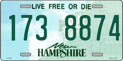 NH license plate 1738874