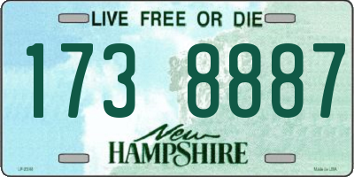 NH license plate 1738887