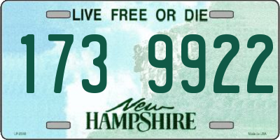 NH license plate 1739922