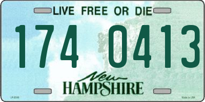 NH license plate 1740413
