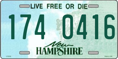 NH license plate 1740416