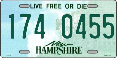 NH license plate 1740455