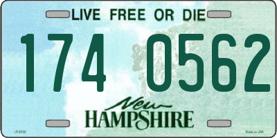 NH license plate 1740562