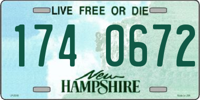 NH license plate 1740672