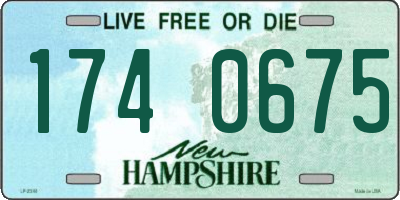 NH license plate 1740675