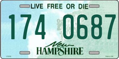 NH license plate 1740687
