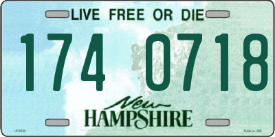 NH license plate 1740718