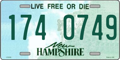NH license plate 1740749