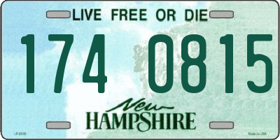 NH license plate 1740815