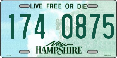 NH license plate 1740875