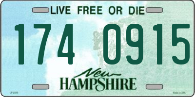 NH license plate 1740915