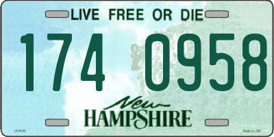 NH license plate 1740958