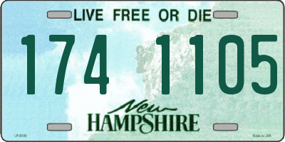 NH license plate 1741105