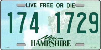 NH license plate 1741729