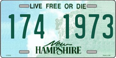 NH license plate 1741973