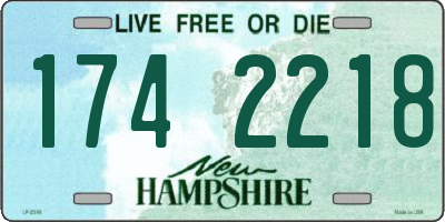 NH license plate 1742218