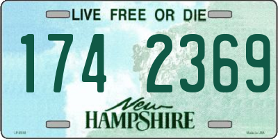 NH license plate 1742369