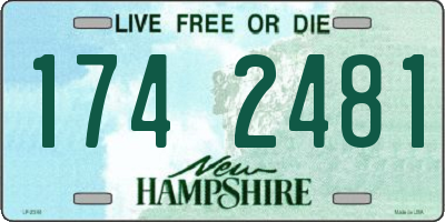 NH license plate 1742481