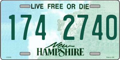 NH license plate 1742740