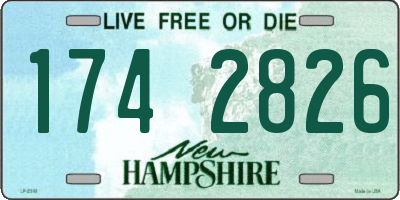 NH license plate 1742826