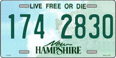 NH license plate 1742830