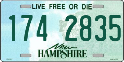 NH license plate 1742835