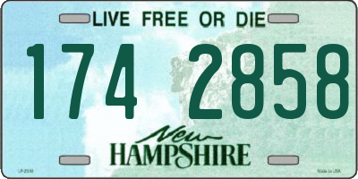 NH license plate 1742858