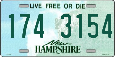 NH license plate 1743154