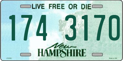 NH license plate 1743170