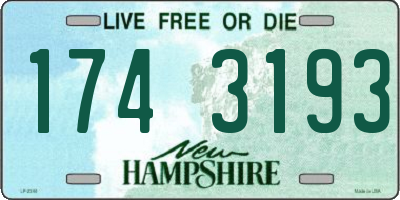 NH license plate 1743193