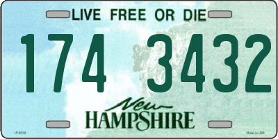 NH license plate 1743432