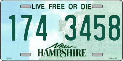 NH license plate 1743458