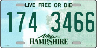 NH license plate 1743466