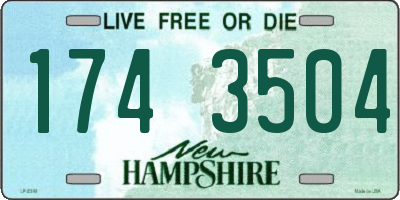 NH license plate 1743504