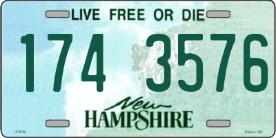 NH license plate 1743576