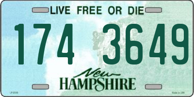 NH license plate 1743649