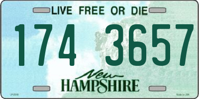 NH license plate 1743657
