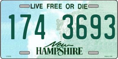 NH license plate 1743693