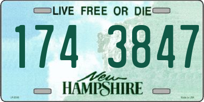 NH license plate 1743847