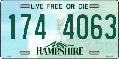 NH license plate 1744063