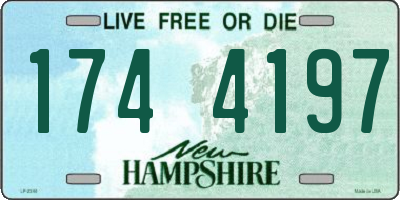 NH license plate 1744197