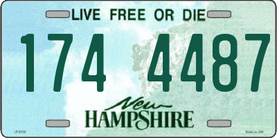 NH license plate 1744487