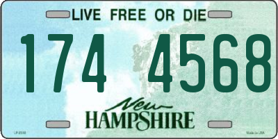 NH license plate 1744568