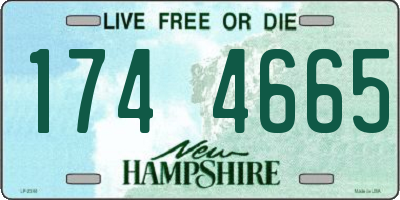NH license plate 1744665