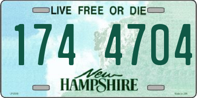 NH license plate 1744704